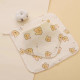Four Layer Cotton Bibs| Very Soft & Smooth | 5 Pcs Set | Mixed Printed