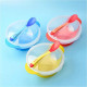 Baby Suction Cup Bowl with Warm Spoon - Training Bowl Set-Yellow Color