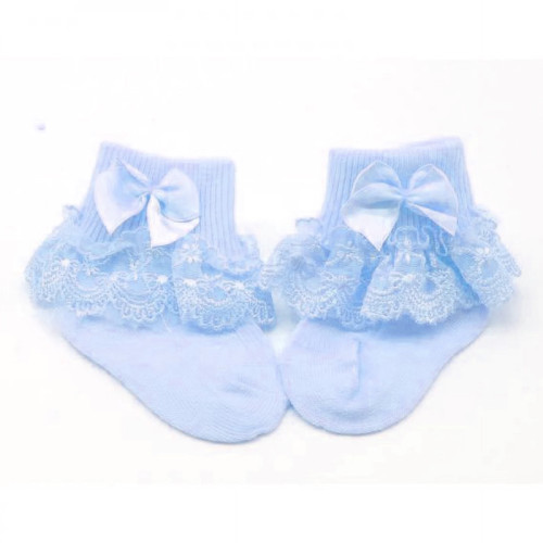 Soft & Comfortable Breathable Baby Socks | Skyblue-Lokkisona-bangladesh