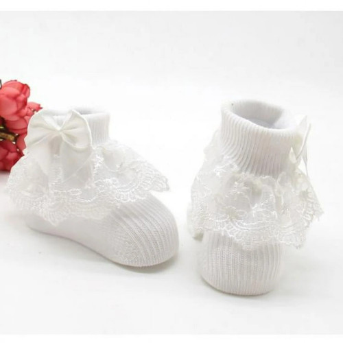 Soft & Comfortable Breathable Baby Socks | White-Lokkisona-bangladesh