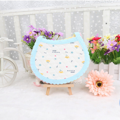 2 Pcs LUL Bibs 100% Cotton Fabric Newborn Baby | Made In China | Skyblue Color