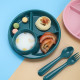 Children's Dinner Plate - Tableware Practice Level | Coral Powder