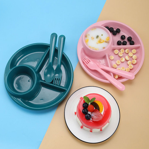 Children's Dinner Plate - Tableware Practice Level | Coral Powder