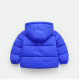 Cozy Up in Style: Children's Velvet Fleece Winter Down Jacket in Royal Blue