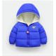 Cozy Up in Style: Children's Velvet Fleece Winter Down Jacket in Royal Blue