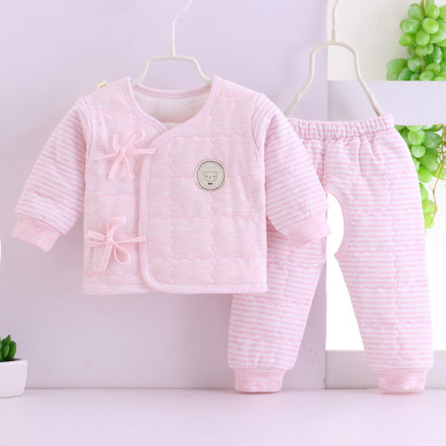 Infant Warm Clothing Uniform Set Winter and All Season - Fuchsia Color - 0-6 Months