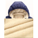 Padded Children's Fleece Keep Warm Down Jacket | Increased Thickness | Navy Blue