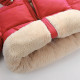 Padded Children's Fleece Keep Warm Down Jacket | Increased Thickness | Red Color Style