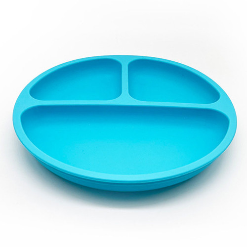 Silicone Round Dinner Plate | Blue Color