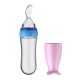 Baby Spoon Feeder Bottle - Baby Rice Feeder| Pink Color | With Soft Header