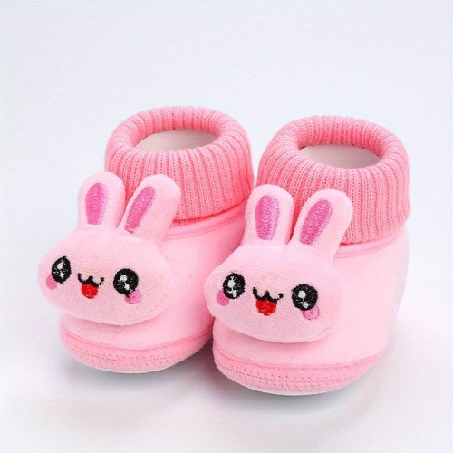 Non-slip Soft Sole Adorable Infant Baby Girls Cartoon Sock Shoes For 3-15 Months