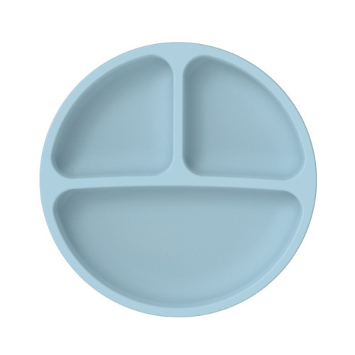 Suction Dinner Plate - Ultimate Grip for Mess-Free | Light Blue Color