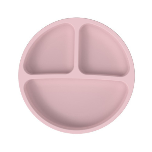 Suction Dinner Plate - Ultimate Grip for Mess-Free | Light Pink