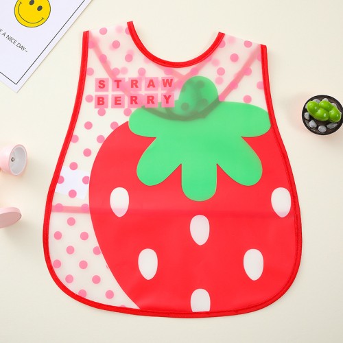 Waterproof Bib for Children -Red Strawberry