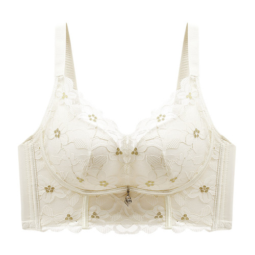 Push Up Confidence Bra With Steel Ring - Champagne color