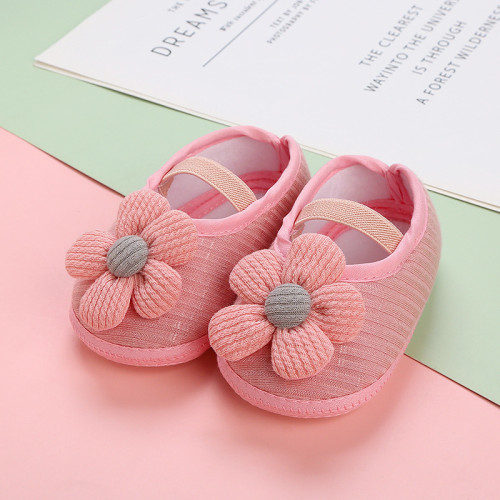 0-12 Months Baby Casual Shoes Soft Breathable Toddlers Kids Flats Shoes Anti Slip Baby Girls Shoes Crib | Pink Color
