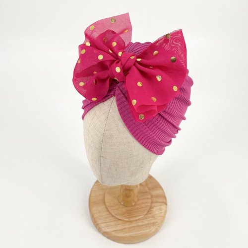 Purple Red-Adorable Bowknot Headband: The Perfect Hair Accessory for Your Baby Girl!